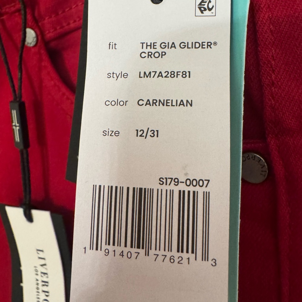 Liverpool Jeans Company Red Ankle & Cropped Jeans - Picture 3 of 5